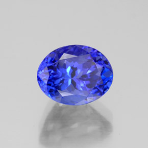 2.75 ct Blue Tanzanite Stone, Natural Tanzanite in Oval Facet Shape for Sale