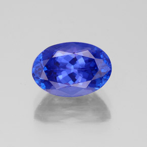 2.66 ct Blue Tanzanite Gemstone, Tanzanite Gem in Oval Facet Shape for Sale.