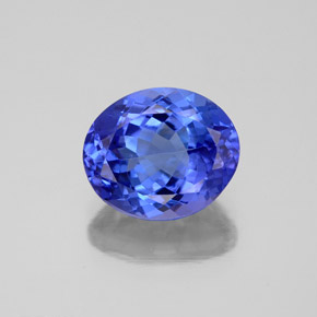 2.70 ct Blue Tanzanite Gemstone, Tanzanite Gem in Oval Facet Shape for Sale.