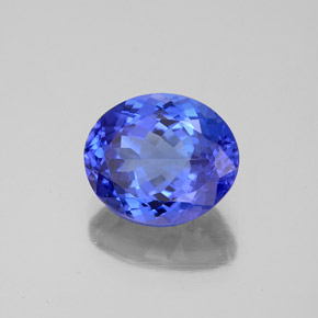 2.70 ct Blue Tanzanite Stone, Natural Tanzanite in Oval Facet Shape for Sale