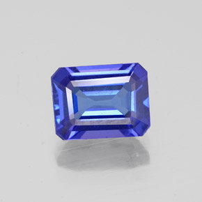1.77 ct Blue Tanzanite Gemstone, Tanzanite Gem in Octagon Facet Shape for Sale.