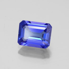 1.77 ct Blue Tanzanite Stone, Natural Tanzanite in Octagon Facet Shape for Sale