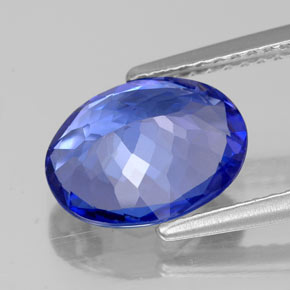 Tanzanite Gemstone in 10 x 8 mm (calibrated) Size for Sale, Tanzanite Stone in Violet Blue Color