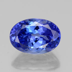 2.73 ct Blue Tanzanite Gemstone, Tanzanite Gem in Oval Facet Shape for Sale.