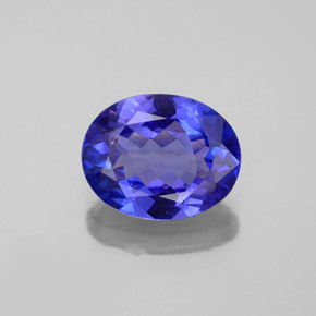 2.32 ct Blue Tanzanite Gemstone, Tanzanite Gem in Oval Facet Shape for Sale.