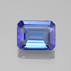 2.02 ct Blue Tanzanite Gemstone, Tanzanite Gem in Octagon Facet Shape for Sale.