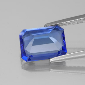 Tanzanite Gemstone in 9 x 7 mm (calibrated) Size for Sale, Tanzanite Stone in Violet Blue Color