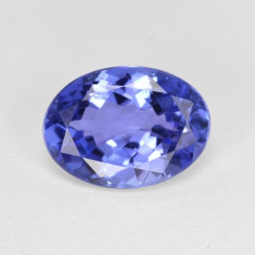 Bleu pourpre profond Tanzanite gemme - 2.2ct Ovale facette (ID: 337294)