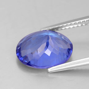 Tanzanite Gemstone in 11 x 9 mm (calibrated) Size for Sale, Tanzanite Stone in Violet Blue Color