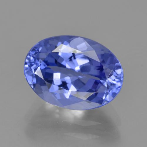 3.46 ct Blue Tanzanite Gemstone, Tanzanite Gem in Oval Facet Shape for Sale.
