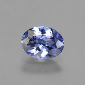 Medium Navy Blue Танзанит Камень - 1.2ct Фасетный Овал (ID: 342197)