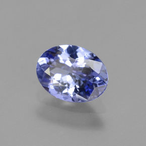 1.22 ct Blue Tanzanite Stone, Natural Tanzanite in Oval Facet Shape for Sale