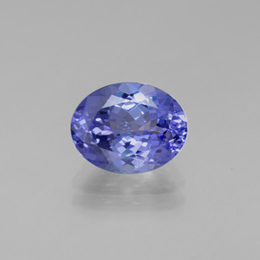 2.22 ct Blue Tanzanite Gemstone, Tanzanite Gem in Oval Facet Shape for Sale.