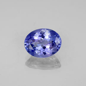 2.10 ct Blue Tanzanite Gemstone, Tanzanite Gem in Oval Facet Shape for Sale.