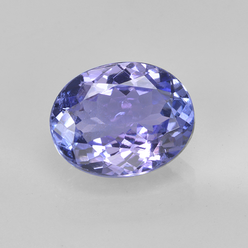 Intense Violet Blue Tanzanite Gem - 2.1ct Oval Facet (ID: 345628)