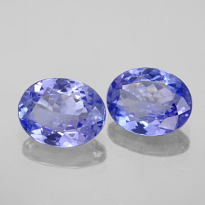 3.67 ct Blue Tanzanite Stone, Natural Tanzanite in Oval Facet Shape for Sale