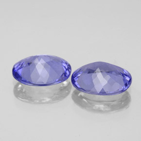 Tanzanite Gemstone in 9 x 7 mm (calibrated) Size for Sale, Tanzanite Stone in Violet Blue Color
