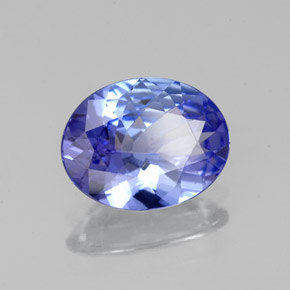 1.51 ct Blue Tanzanite Stone, Natural Tanzanite in Oval Facet Shape for Sale