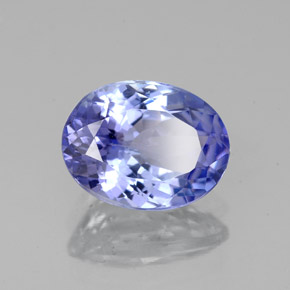 1.92 ct Blue Tanzanite Stone, Natural Tanzanite in Oval Facet Shape for Sale