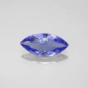 1.33 ct Blue Tanzanite Gemstone, Tanzanite Gem in Marquise Facet Shape for Sale.