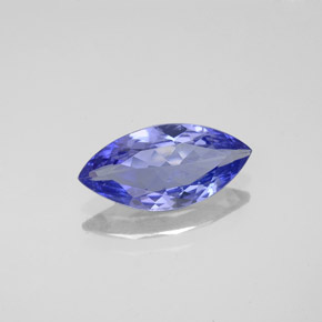 1.33 ct Blue Tanzanite Stone, Natural Tanzanite in Marquise Facet Shape for Sale
