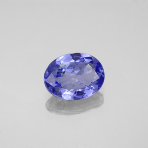 1.73 ct Blue Tanzanite Stone, Natural Tanzanite in Oval Facet Shape for Sale