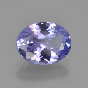 1.96 ct Blue Tanzanite Stone, Natural Tanzanite in Oval Facet Shape for Sale