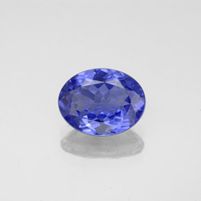 1.89 ct Blue Tanzanite Gemstone, Tanzanite Gem in Oval Facet Shape for Sale.
