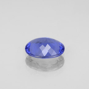 Tanzanite Gemstone in 9 x 7 mm (calibrated) Size for Sale, Tanzanite Stone in Violet Blue Color