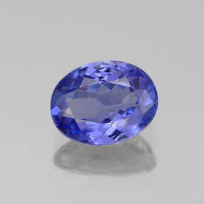 1.46 ct Blue Tanzanite Gemstone, Tanzanite Gem in Oval Facet Shape for Sale.