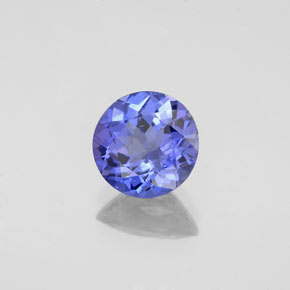 1.10 ct Blue Tanzanite Stone, Natural Tanzanite in Round Facet Shape for Sale