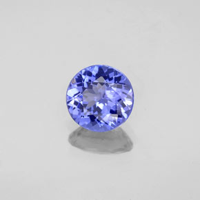 1.15 ct Blue Tanzanite Stone, Natural Tanzanite in Round Facet Shape for Sale