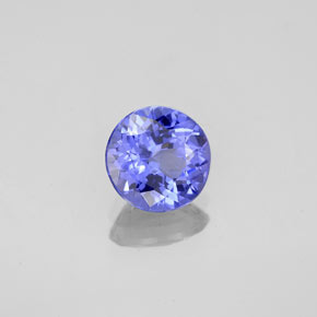 1.11 ct Blue Tanzanite Stone, Natural Tanzanite in Round Facet Shape for Sale
