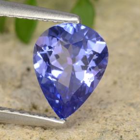 1.21 ct Blue Tanzanite Stone, Natural Tanzanite in Pear Facet Shape for Sale