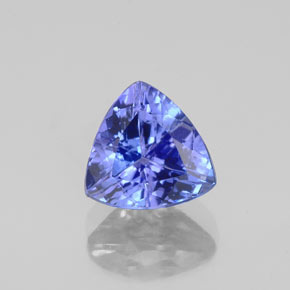 1.24 ct Blue Tanzanite Gemstone, Tanzanite Gem in Trillion Facet Shape for Sale.