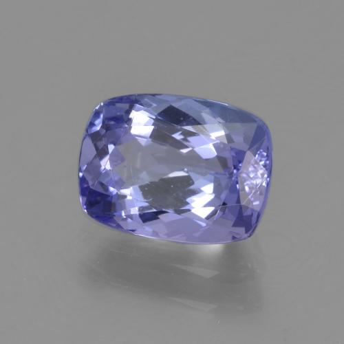 1.71 ct Blue Tanzanite Stone, Natural Tanzanite in Cushion-Cut Shape for Sale