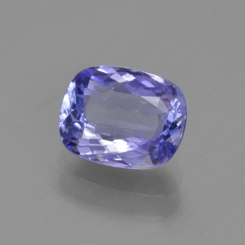 1.22 ct Blue Tanzanite Stone, Natural Tanzanite in Cushion-Cut Shape for Sale