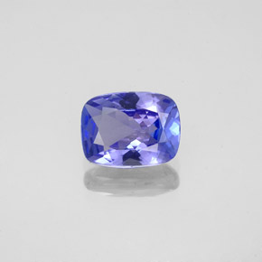 1.48 ct Blue Tanzanite Gemstone, Tanzanite Gem in Cushion-Cut Shape for Sale.