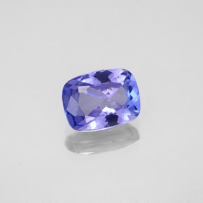 1.48 ct Blue Tanzanite Stone, Natural Tanzanite in Cushion-Cut Shape for Sale