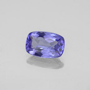 1.54 ct Blue Tanzanite Stone, Natural Tanzanite in Cushion-Cut Shape for Sale