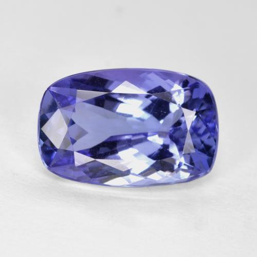 Intense Violet Blue Tanzanite Gem - 2.9ct Cushion-Cut (ID: 347517)
