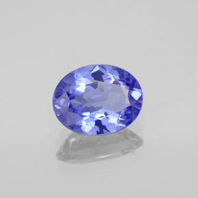1.46 ct Blue Tanzanite Stone, Natural Tanzanite in Oval Facet Shape for Sale