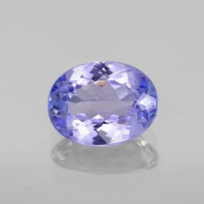 1.66 ct Blue Tanzanite Gemstone, Tanzanite Gem in Oval Facet Shape for Sale.
