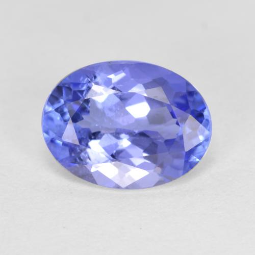 1.46 ct Blue Tanzanite Gemstone, Tanzanite Gem in Oval Facet Shape for Sale.