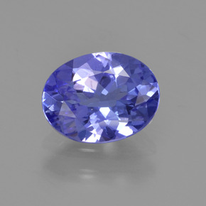Фиолетово-синий Танзанит Камень - 1.3ct Фасетный Овал (ID: 348163)