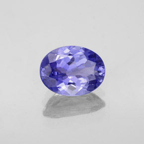 1.43 ct Blue Tanzanite Stone, Natural Tanzanite in Oval Facet Shape for Sale