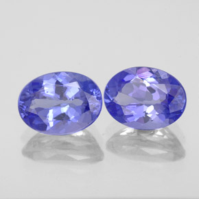 3.04 ct Blue Tanzanite Stone, Natural Tanzanite in Oval Facet Shape for Sale