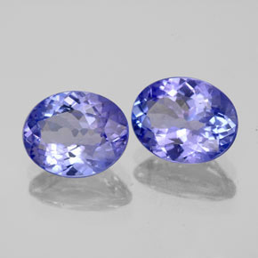 3.79 ct Blue Tanzanite Stone, Natural Tanzanite in Oval Facet Shape for Sale