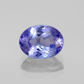 Intense Violet Blue Tanzanite Gem - 2.1ct Ovale sfaccettato (ID: 348181)