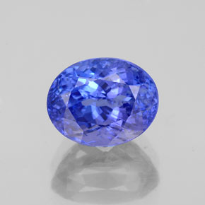 2.62 ct Blue Tanzanite Gemstone, Tanzanite Gem in Oval Facet Shape for Sale.